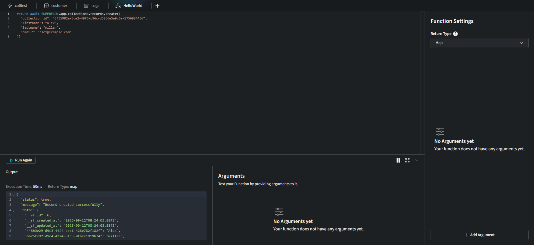 Functions Collections