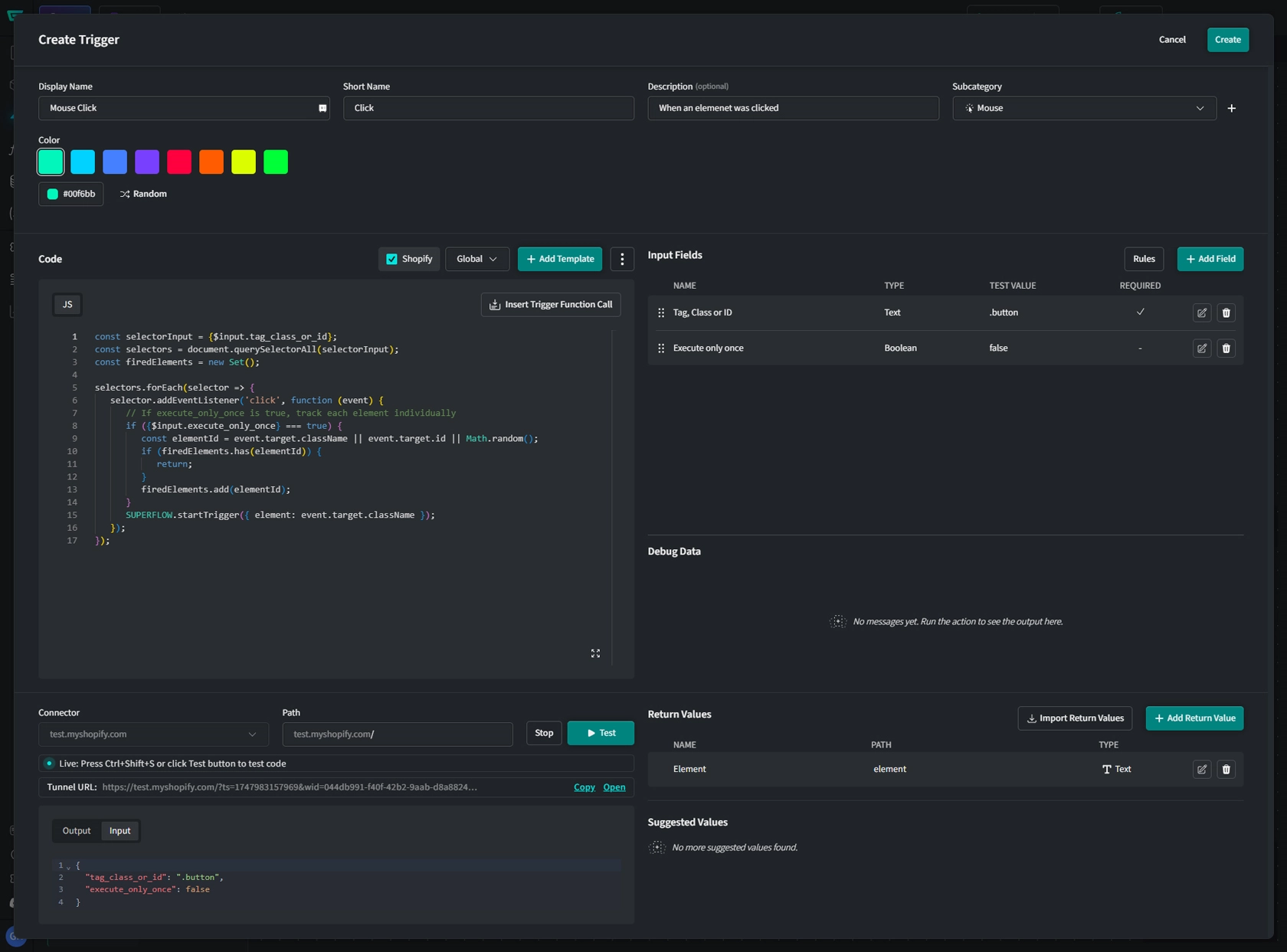 Save &amp; Deploy Custom Trigger