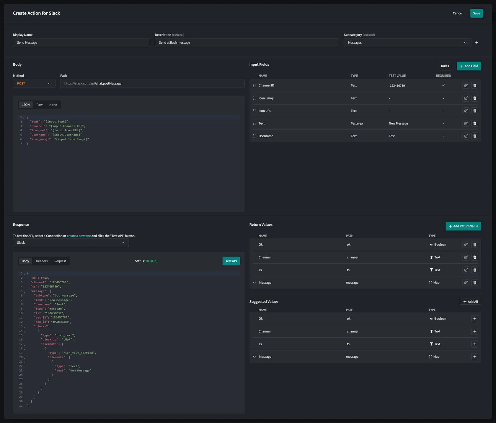 Save & Deploy Custom Action