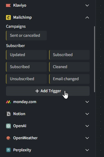 Add a Custom Trigger
